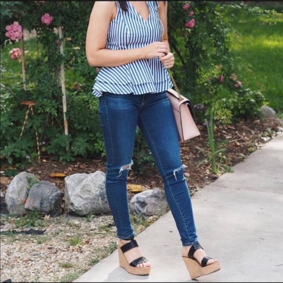 🥶😀NEW Coach - Gena Laser Cut Wedge - 9.5 - Picture 2 of 6